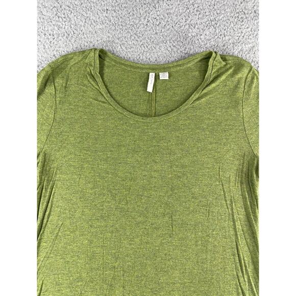 C Est 1946 Shirt Womens Small Green Round Neck Stretch Long Sleeve Casual - Picture 2 of 10